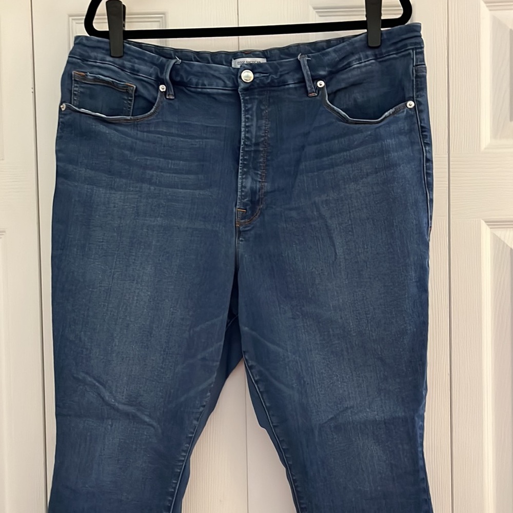 Good American Good Waist Women's Plus Size Skinny Jeans / 22